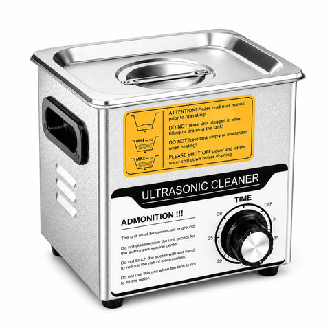 Stainless Steel Ultrasonic Cleaner, front view