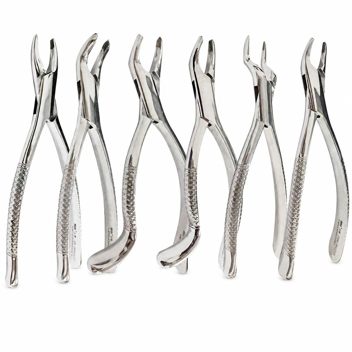 Dental Extraction Forceps Set, front view