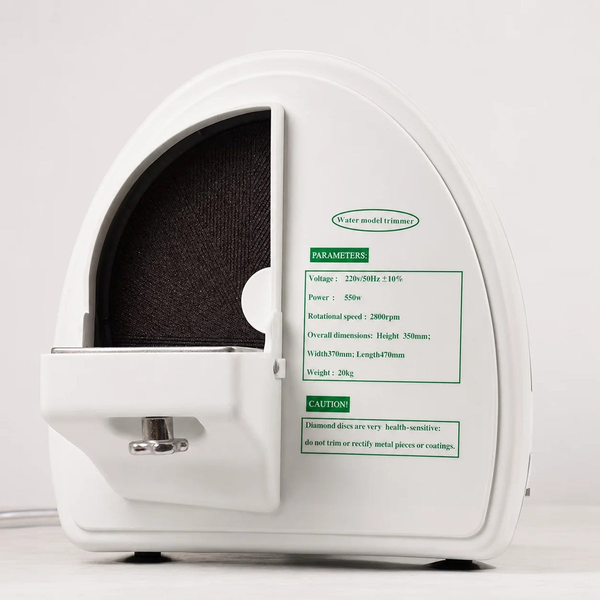 Dental Wet Trimmer, front view