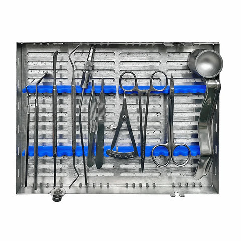 Dental Implant Instrument Set 14-Piece, with accessories