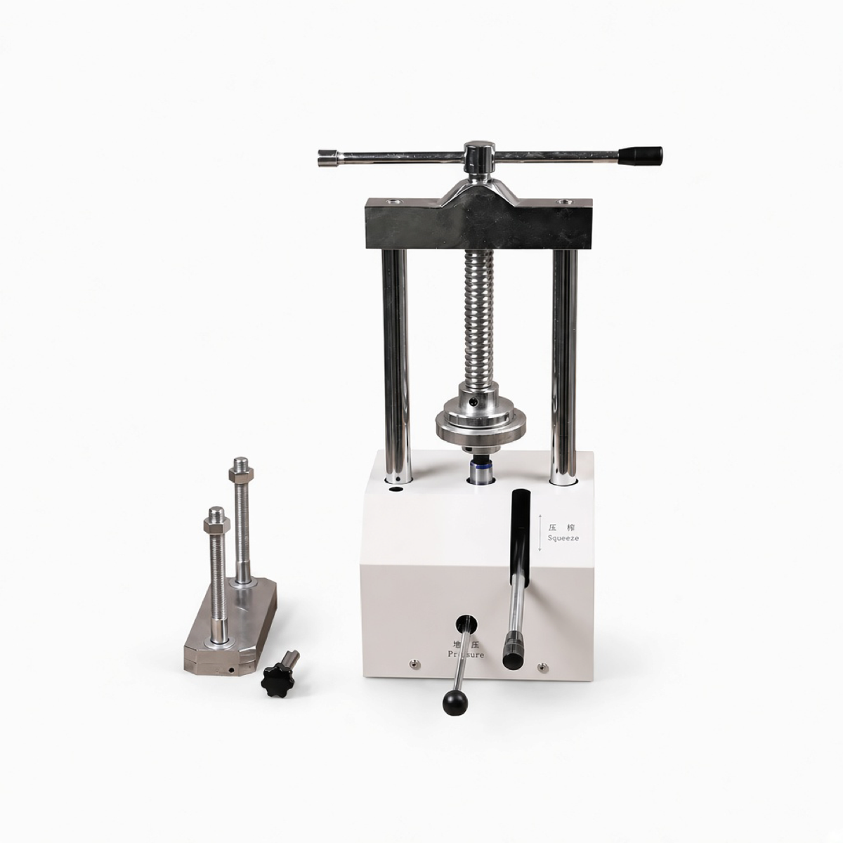 Dental Curing Press, front view