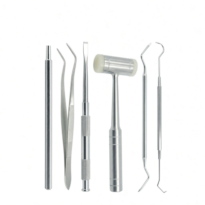 Dental Extraction Instrument Set, with accessories