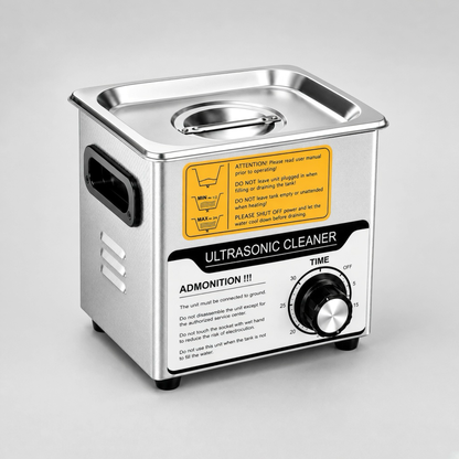 Stainless Steel Ultrasonic Cleaner, side view